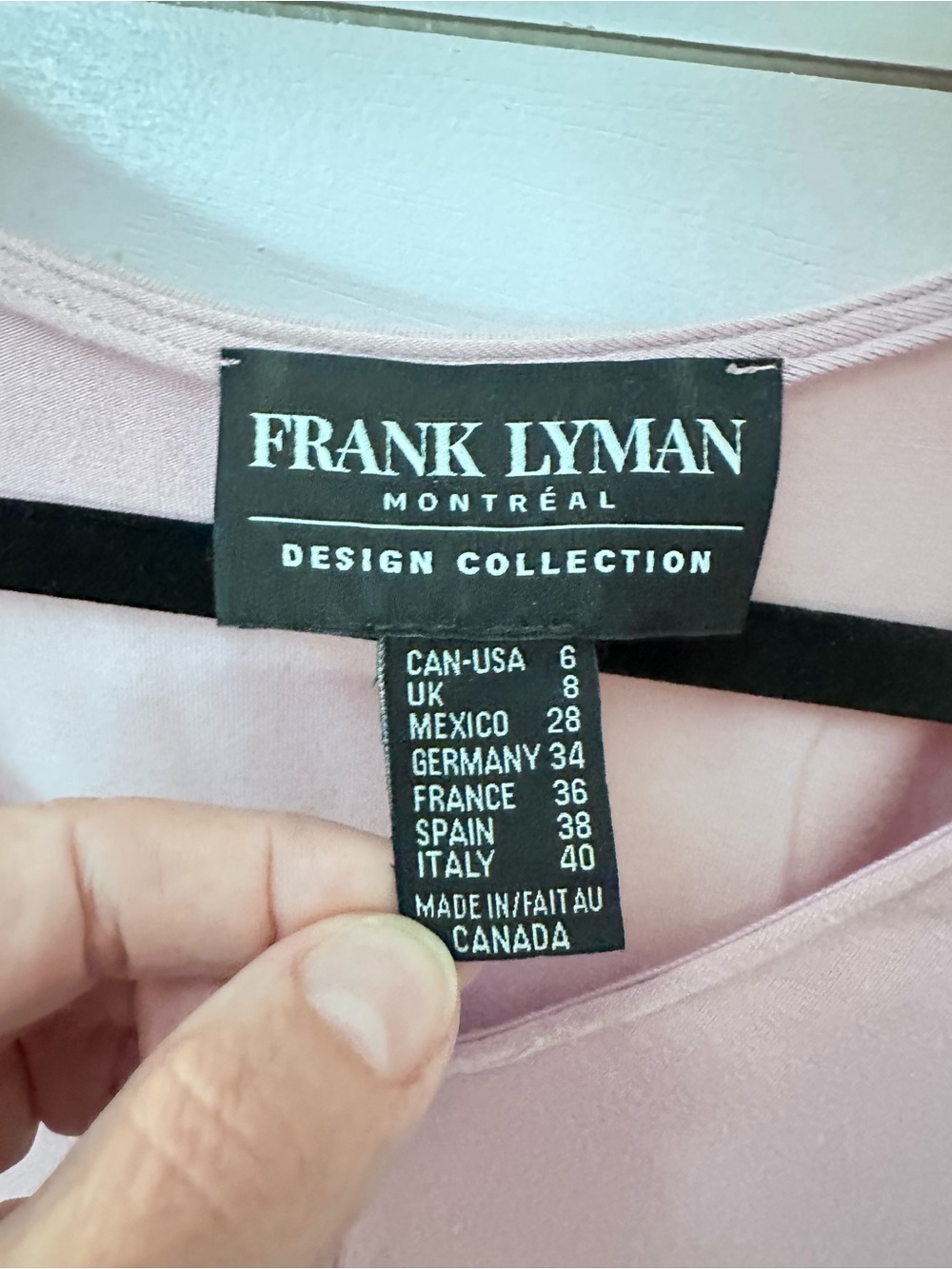 Frank Lyman Montreal 6 Marianne Mauve Twist-Front V-Neck Top minimalist - Picture 10 of 11